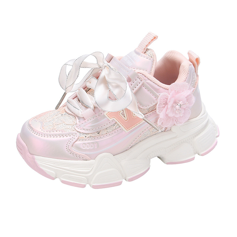 Girls' and Children's Sports Shoes 2024 Summer New Dad's Shoes, Large Children's and Girls' Shoes, Ultra Light Casual Running Shoes