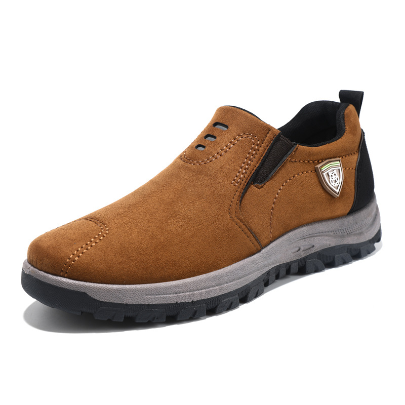 Cross border plus size men's shoes autumn sleeve low top shoes breathable men's suede outdoor sports and leisure men's shoes wholesale