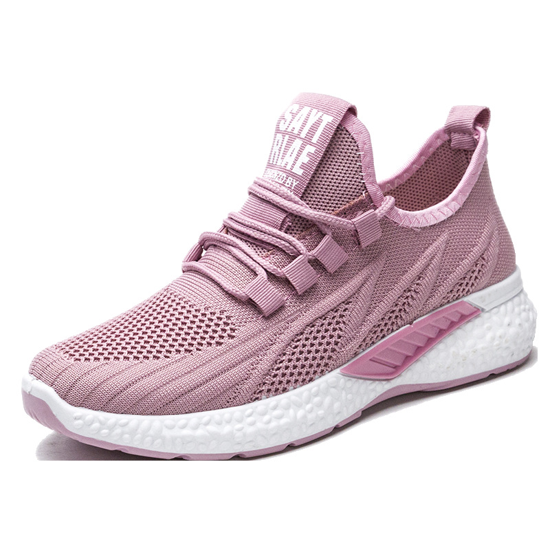 Cross border 2024 New Men's Shoes Spring Sports Shoes Flyknit Running Leather Shoes Casual Shoes One piece Hair Collection Breathable
