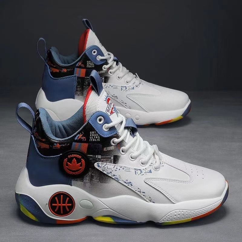 Men's high top men's basketball shoes new autumn and winter sports shoes wholesale men's running teenagers cross-border outdoor