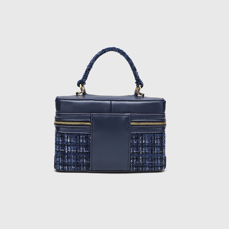 Z cross-border new product box bag, small bag, woolen material chain bag, fashionable and versatile handbag, single shoulder crossbody women's bag