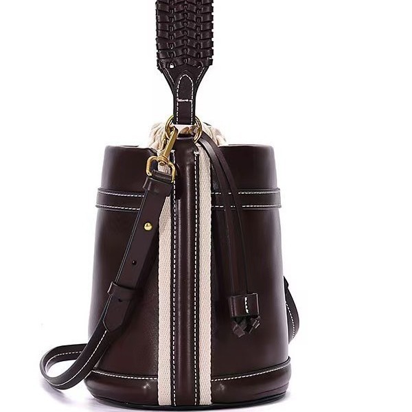 Z family cross-border cylindrical bag for women 2025 new niche design, two handed lifting fashionable commuting single shoulder crossbody bucket bag