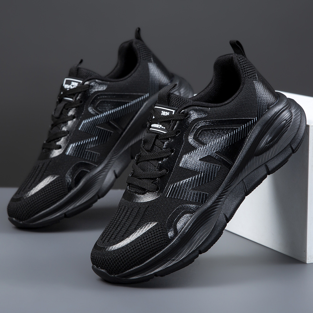 2025 unisex fashionable running shoes new casual sports men's shoes student thick sole versatile breathable dad shoes