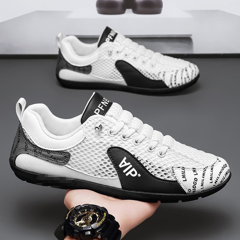 Men's shoes 2025 new summer mesh sports shoes breathable casual shoes lightweight running shoes men's board shoes Forrest Gump shoes