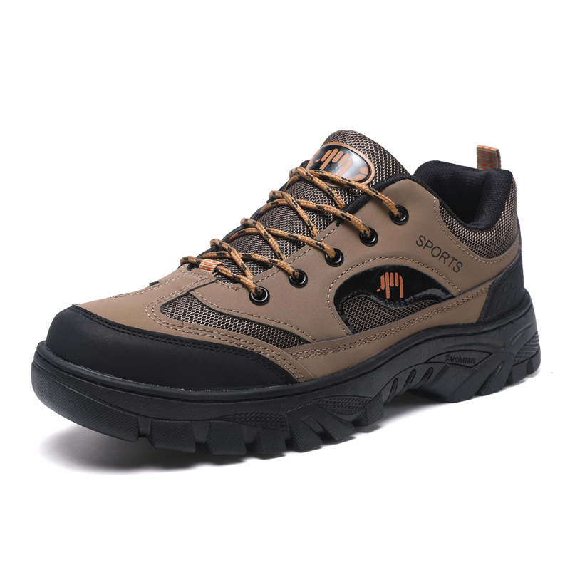 Outdoor men's hiking shoes, foreign trade leisure breathable workwear shoes, hiking sports shoes, cross-border men's shoes, work safety shoes