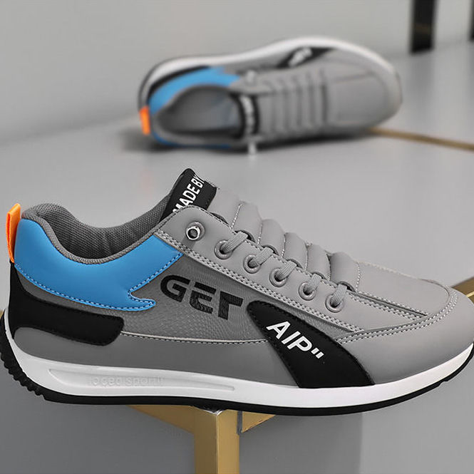 Cross border men's shoes 2025 new spring style lazy one foot running sports shoes men's casual Forrest Gump dad trendy shoes