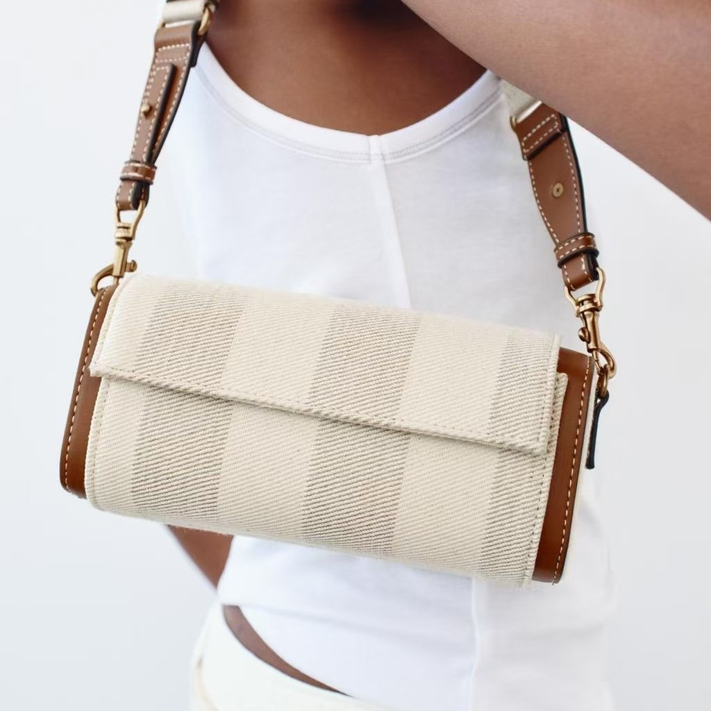 Cross border women's bag 2025 new high-end texture women's bag niche design cylindrical single shoulder crossbody pillow bag for women