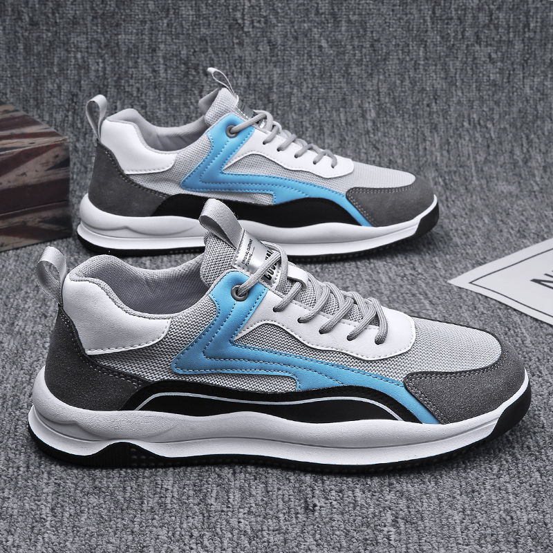 Cross border casual men's shoes 2022 autumn new trend fly woven breathable sports running shoes Forrest Gump shoes ins trendy shoes