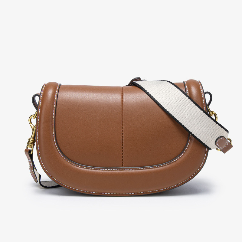 Spanish cross-border women's bag 2025 new saddle bag magnetic buckle flip cover decorative crossbody bag, one piece dropshipping