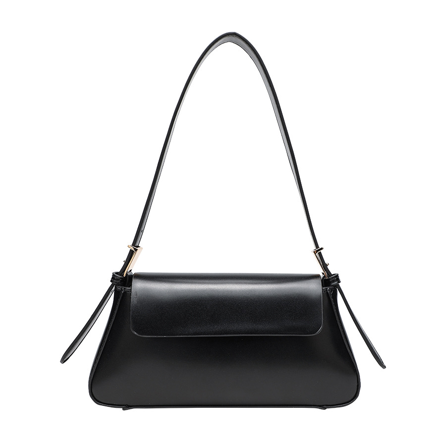 Cross border women's bag 2025 new minimalist shoulder bag solid color soft versatile armpit bag minimalist handbag