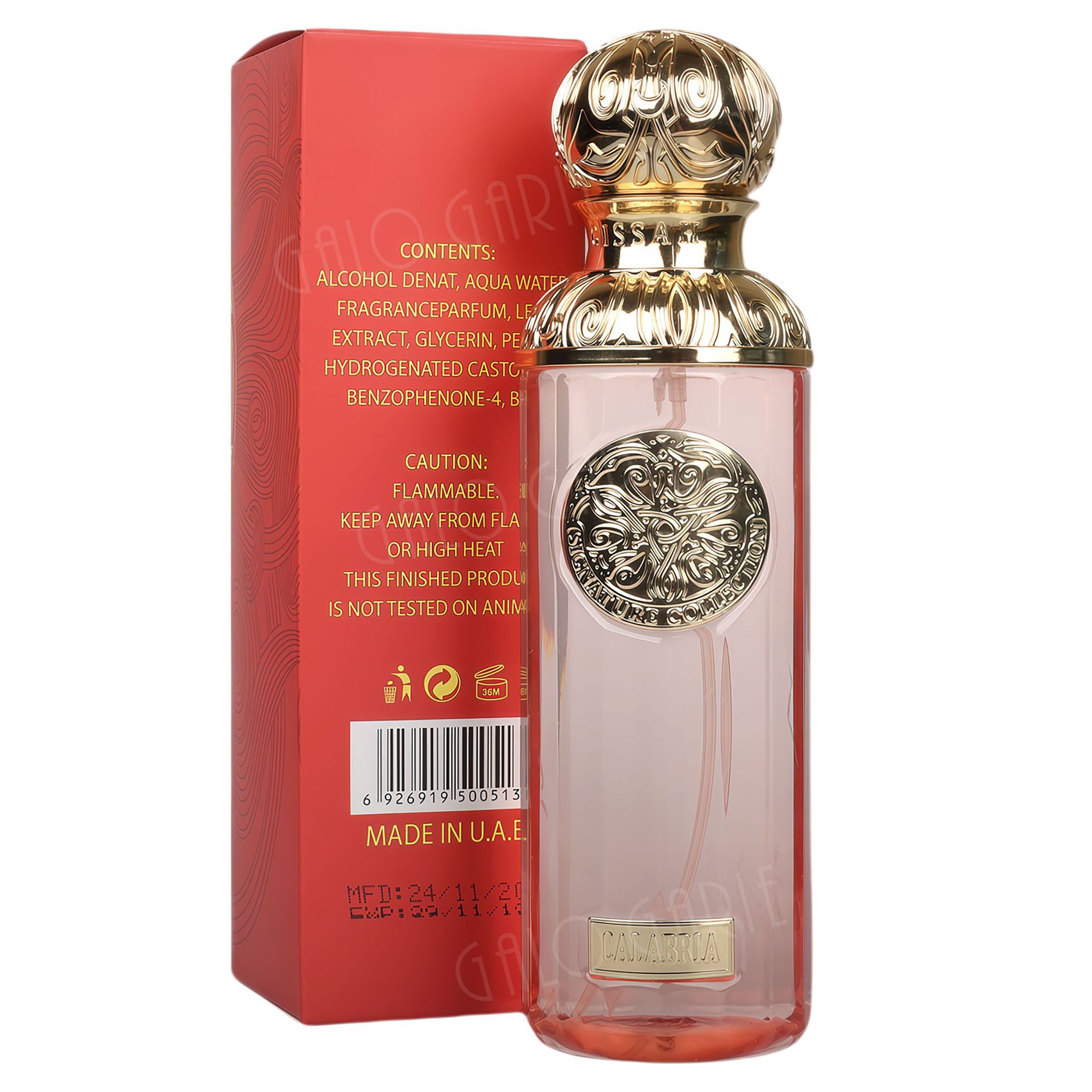 Perfume Gissah Calabria Middle East perfume 250ml Dubai Arab perfume manufacturer