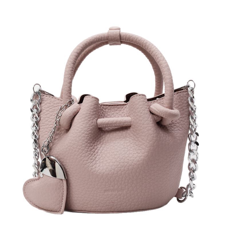 2025 New Ins Shoulder Slant Cross Bag, Middle Bag, Chain Bar Handheld Women's Bag, Cross border Water Bucket Bag, Fashion Trendy Bag