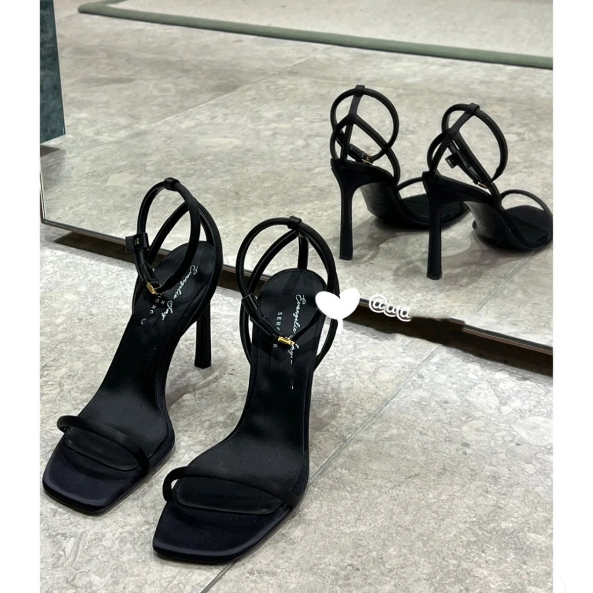 King's 2023 Summer New Style Square Headed Open toed High Heels Women's One Straw Elegant Style Fine Heels French Sandals