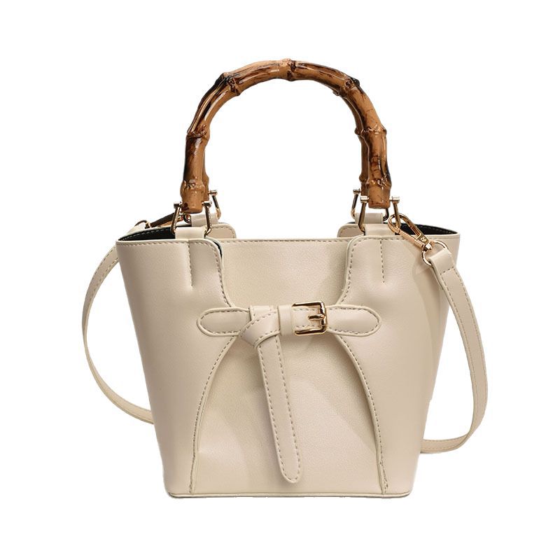 Handbag, women's bag, large capacity single shoulder tote bag, 2025 new foreign trade cross-border trendy bamboo section hand-held letter bag