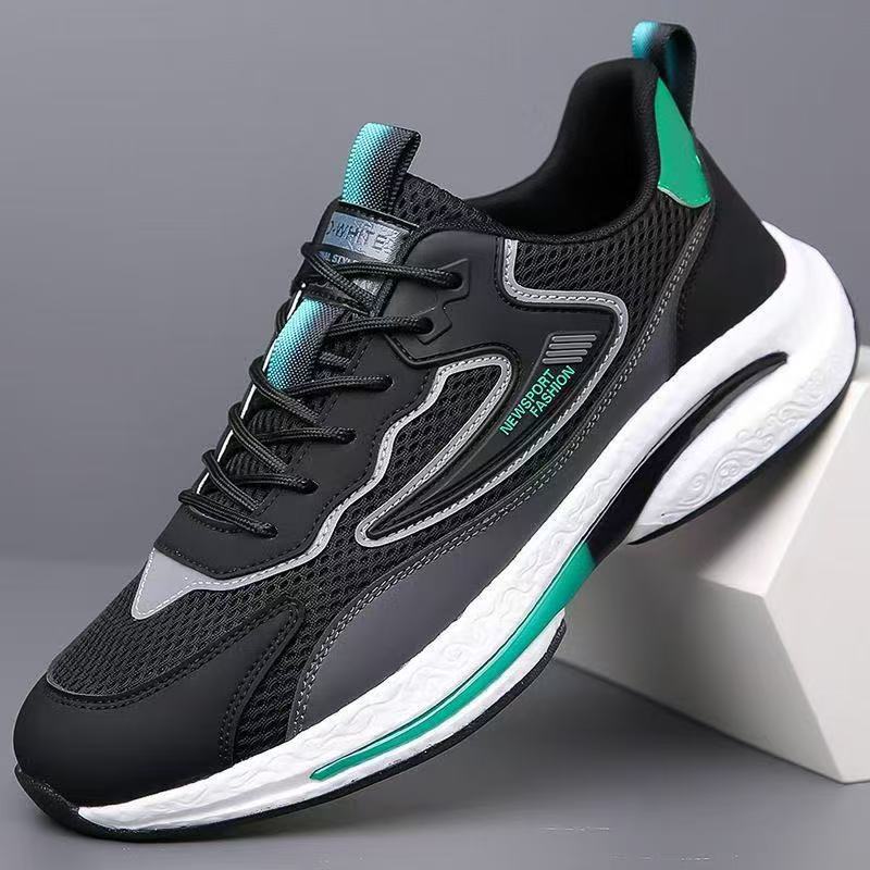 Men's shoes summer fly woven mesh casual breathable shoes versatile trendy shoes mesh fly woven shoes hollow sports shoes men's running