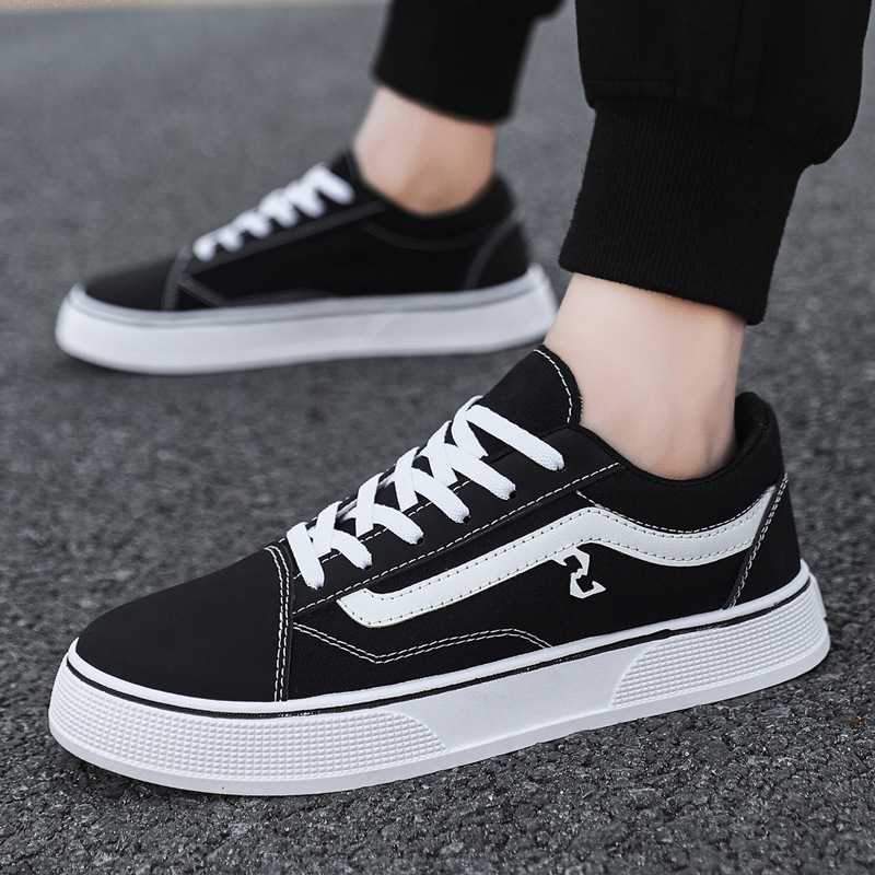 Cross border casual men's shoes canvas shoes large size Korean version spring and autumn versatile low top student classic board shoes casual men's shoes