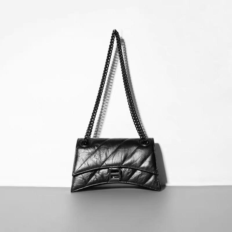 Hourglass bag, B home bag, women's 2025 new autumn hot item, high-end embroidery thread crossbody bag, chain armpit bag