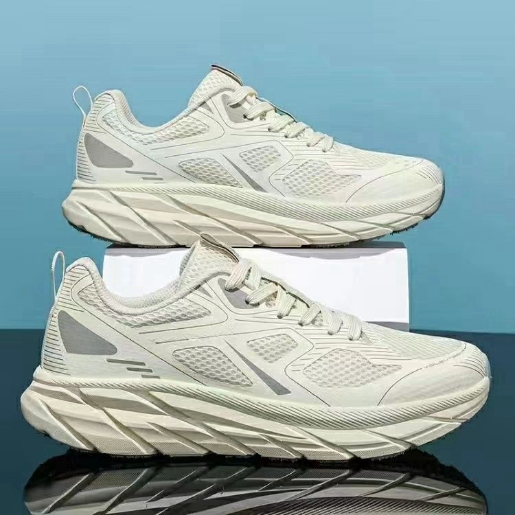 Cross border youth foreign trade men's and women's same soft soled running shoes, mesh fly woven sports shoes, trendy and casual shoes