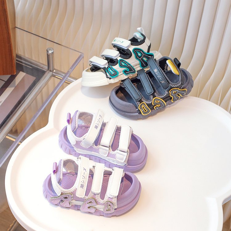 Boys' Baotou Sandals Summer New Children's Sports Beach Shoes Versatile Soft Bottom Boys' and Girls' Shoes