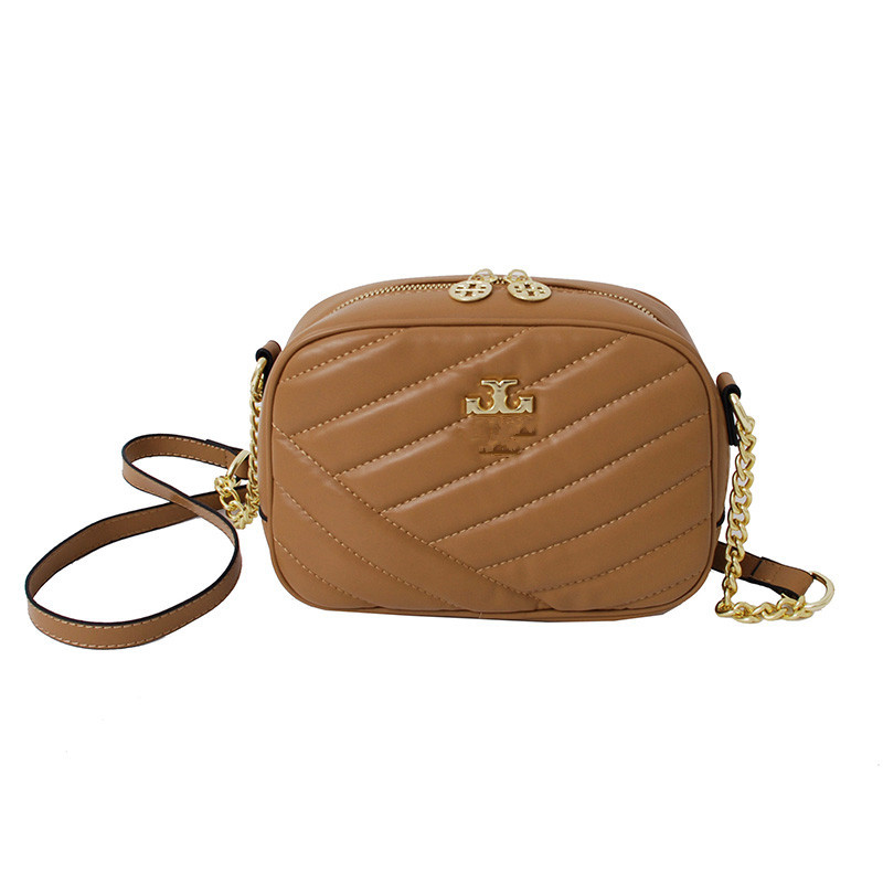 2023 New Fashion Single Shoulder Embroidery Thread Camera Bag Chain Strap Cross Shoulder Factory Goods Wholesale Large Capacity Cross border Bag Women's Trendy Pair