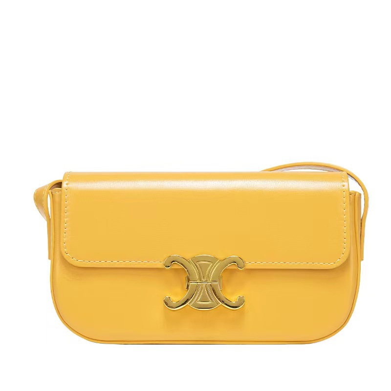 Trendy Triumph Underarm Cross border Women's Bag French Stick Bag Solid Color Tofu Bag Cross Shoulder Handheld Small Square Bag Versatile