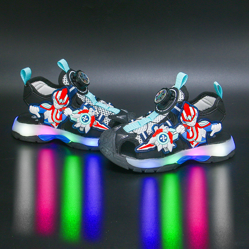 Bright Children's Headband Sandals 2024 Summer New Style for Boys, Boys, Primary and Secondary School Students Sandals