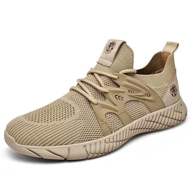Cross border men's shoes 2024 new spring and summer breathable mesh soft sole casual sports outdoor one foot mesh shoes for men