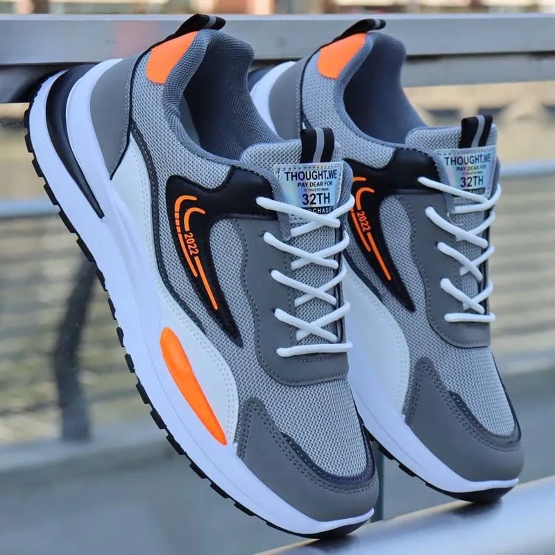 2024 New Large Cross border Foreign Trade Men's Shoes Sports and Leisure Men's Shoes Mesh Breathable Men's Shoes Running Shoes Wholesale