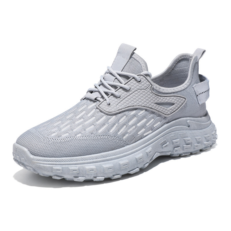 Men's Shoes Autumn New Style Flyknit Breathable Coconut Shoes Men's Casual Running Sports Shoes Dad Trendy Shoes Cross border Wholesale