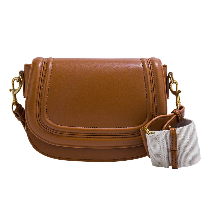 Z Family Women's Bag Cross border Foreign Trade Explosive Bag 2025 New Women's Bag Wide Shoulder Strap Single Shoulder Diagonal Underarm Saddle Bag