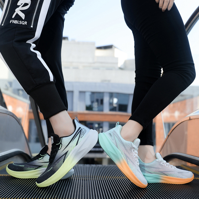 Cross border summer breathable mesh sports shoes, new trendy men's shoes, thick soled versatile, casual, non slip, wear-resistant running shoes