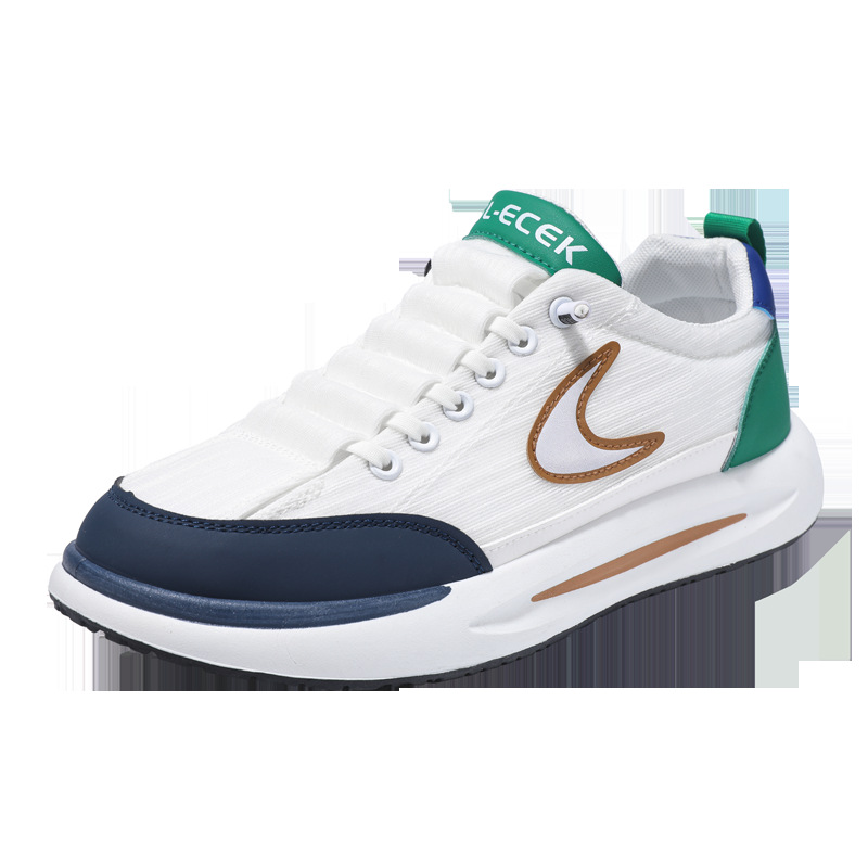 Cross border sports men's shoes summer new foreign trade fish mesh surface breathable thick sole soft sole comfortable and versatile casual trendy shoes