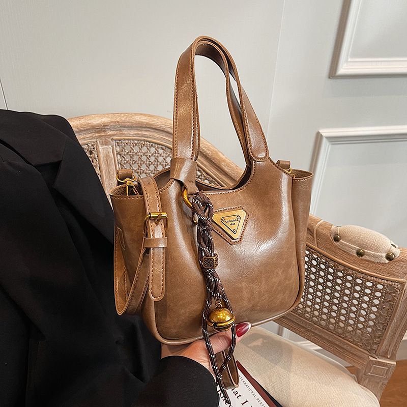 Nanfeng Foreign Trade Cross border Mocha Party Tote Bag for Women 2024 New Handbag Commuter Single Shoulder Crossbody Bag