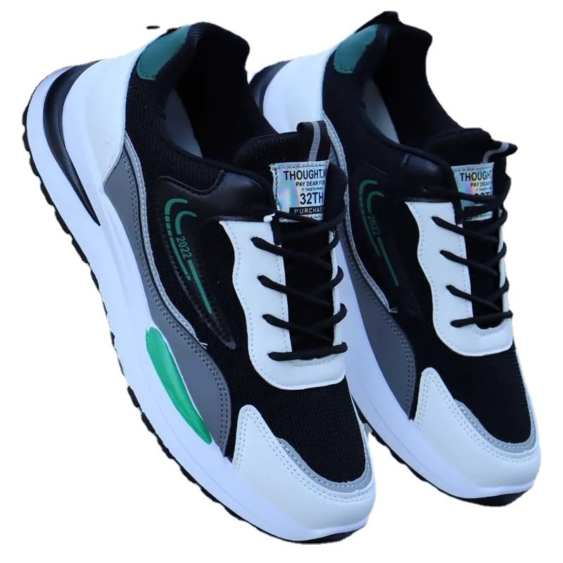 2024 New Large Cross border Foreign Trade Men's Shoes Sports and Leisure Men's Shoes Mesh Breathable Men's Shoes Running Shoes Wholesale