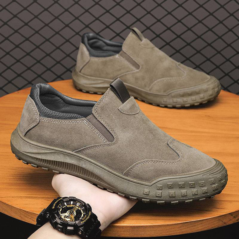 Amazon men's cloth shoes 2023 cross-border trend flat shoes men's shoes casual sports sole shoes manufacturer wholesale