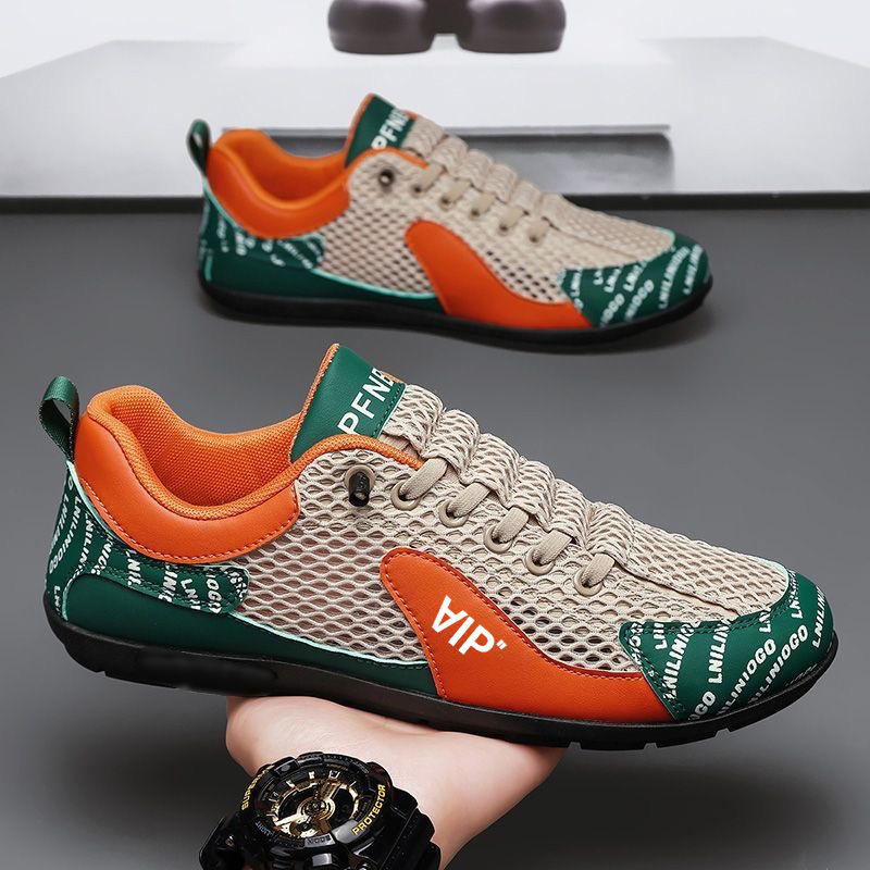 Men's shoes 2025 new summer mesh sports shoes breathable casual shoes lightweight running shoes men's board shoes Forrest Gump shoes