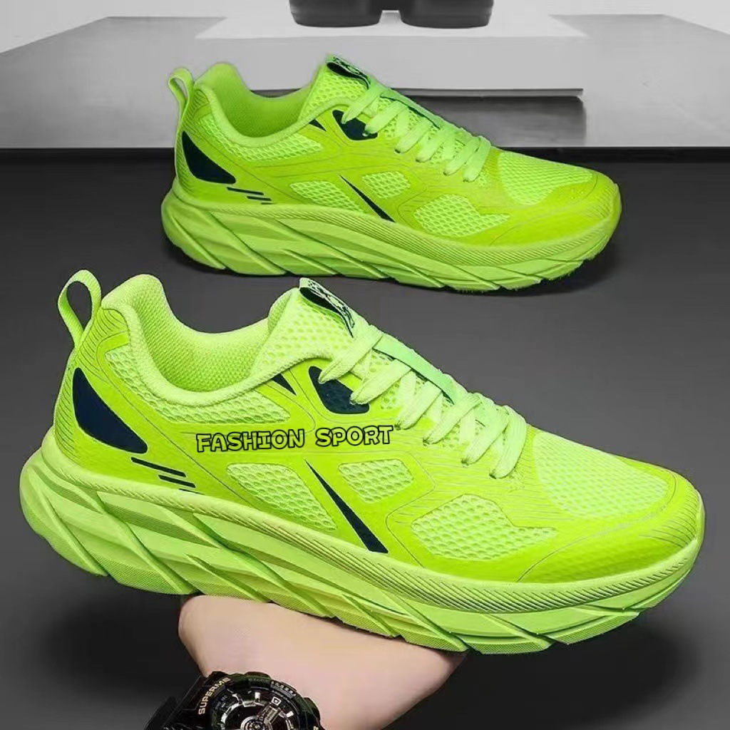 Cross border youth foreign trade men's and women's same soft soled running shoes, mesh fly woven sports shoes, trendy and casual shoes