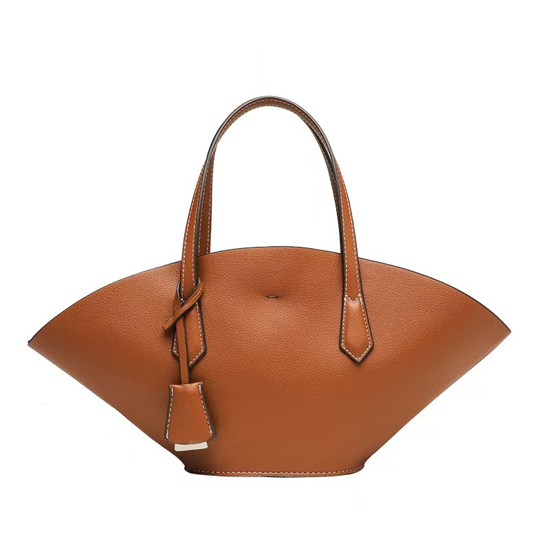 Z Family Cross border Women's Bag 2025 New European and American Fashion Versatile Brown Commuter Handheld Single Shoulder Cross Shoulder Tote Bag