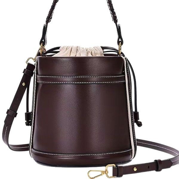 Z family cross-border cylindrical bag for women 2025 new niche design, two handed lifting fashionable commuting single shoulder crossbody bucket bag
