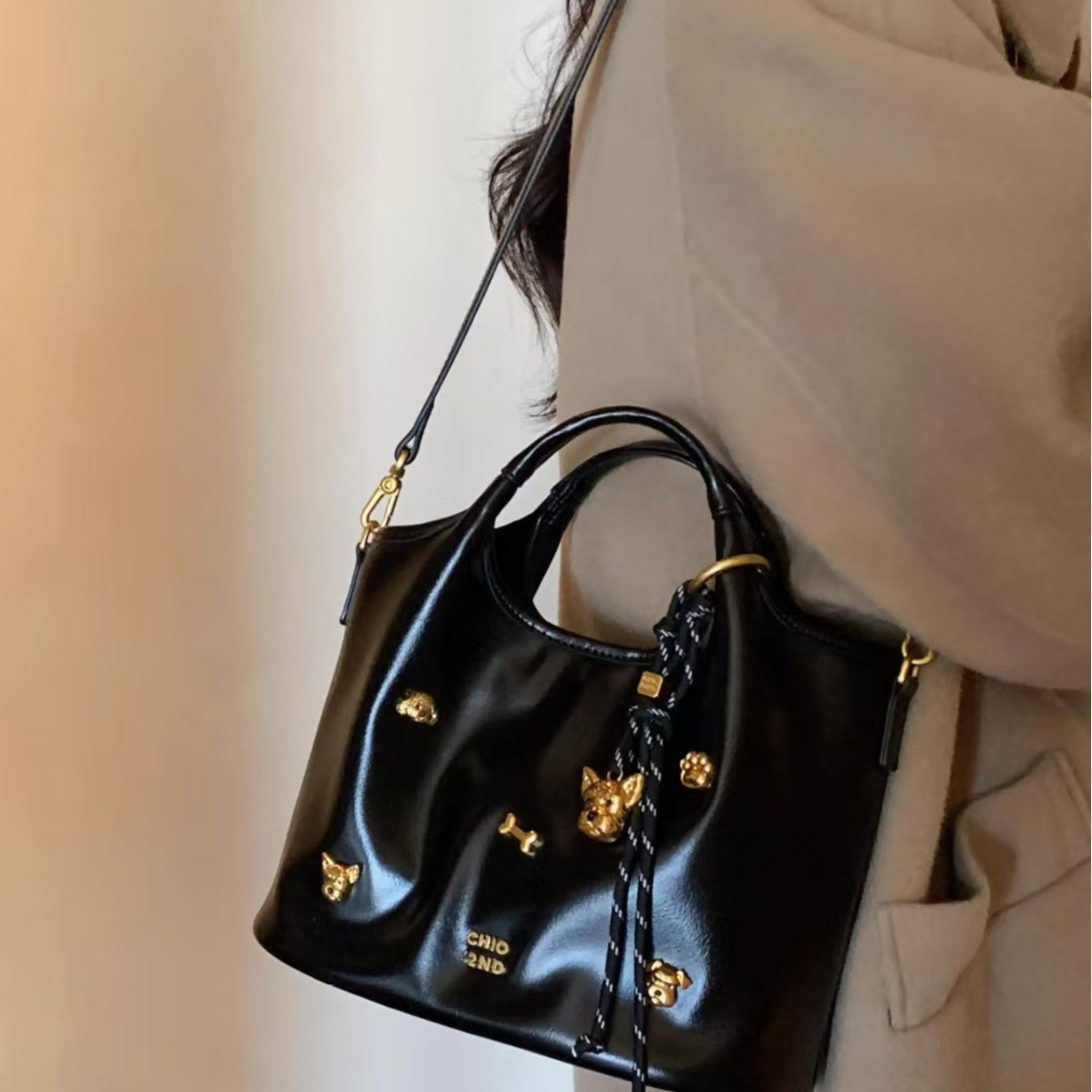 South Wind Chiond Bread Puppy Hyde Park Tote Bag Women's High end Sensation Handbag Shoulder Crossbody Bag