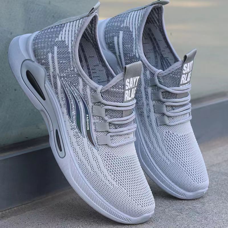 Cross border 2025 new style lazy men's shoes, summer breathable thin mesh shoes, breathable soft soled sports and leisure shoes