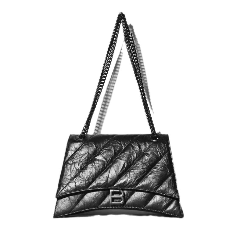Hourglass bag, B home bag, women's 2025 new autumn hot item, high-end embroidery thread crossbody bag, chain armpit bag