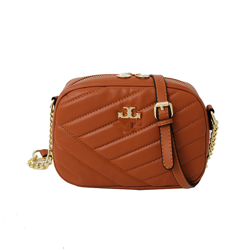 2023 New Fashion Single Shoulder Embroidery Thread Camera Bag Chain Strap Cross Shoulder Factory Goods Wholesale Large Capacity Cross border Bag Women's Trendy Pair