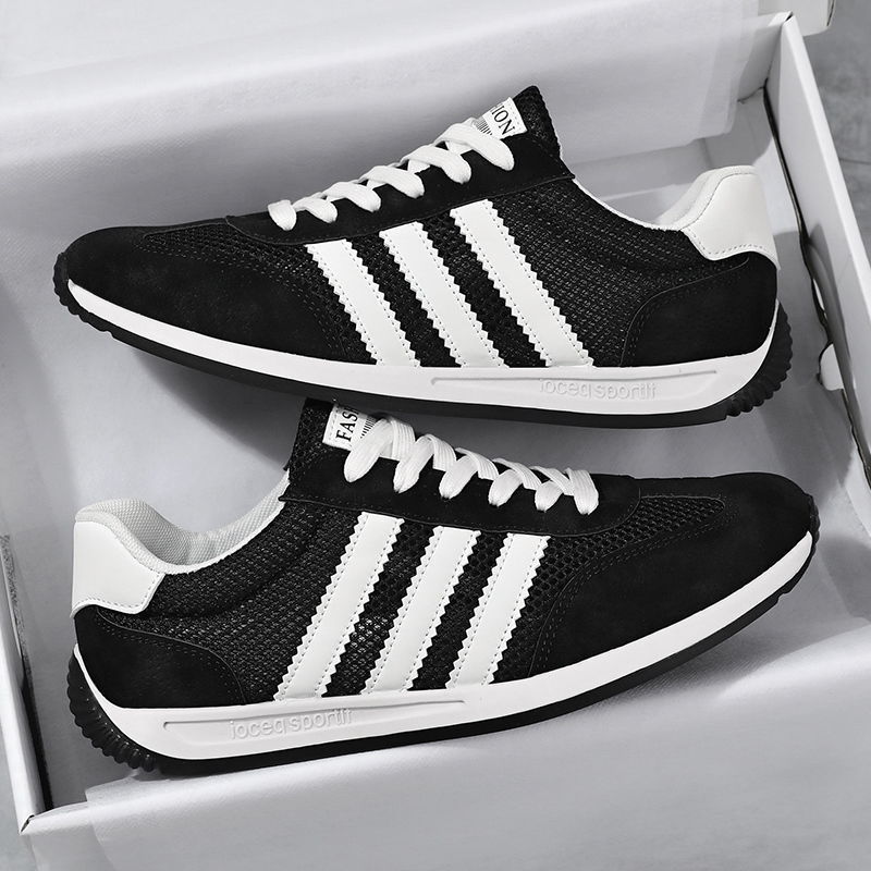 Summer men's shoes mesh breathable sports casual running shoes soft sole fashionable Forrest Gump shoes trendy retro white shoes