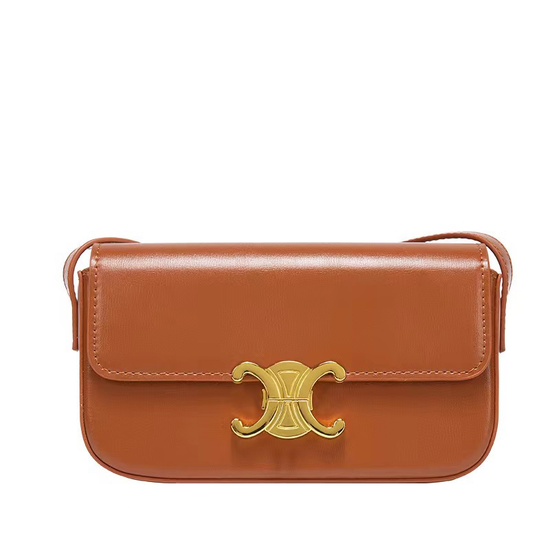Trendy Triumph Underarm Cross border Women's Bag French Stick Bag Solid Color Tofu Bag Cross Shoulder Handheld Small Square Bag Versatile