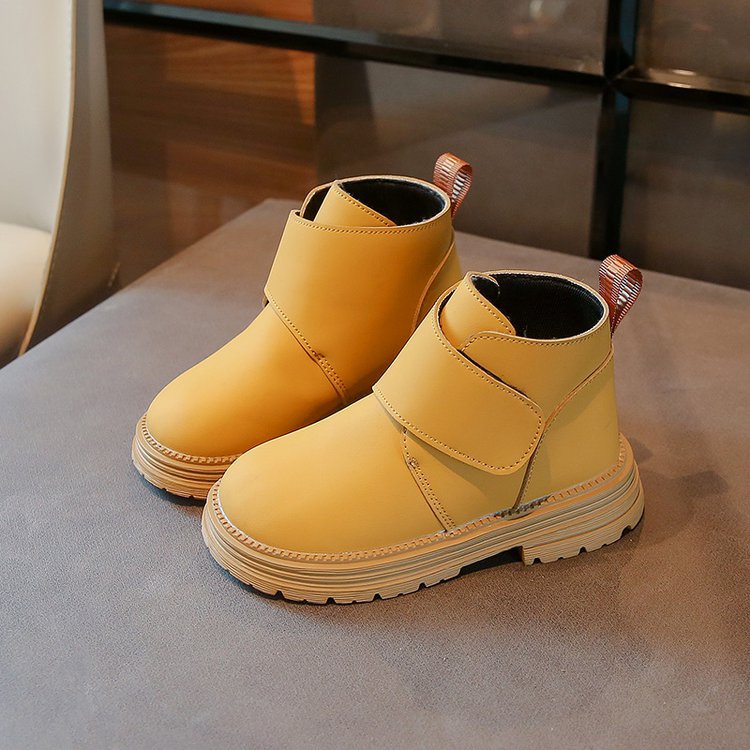 Children's snow boots 2024 new single boots for boys and girls, cotton boots with thickened insulation, waterproof cotton shoes for primary and secondary school students