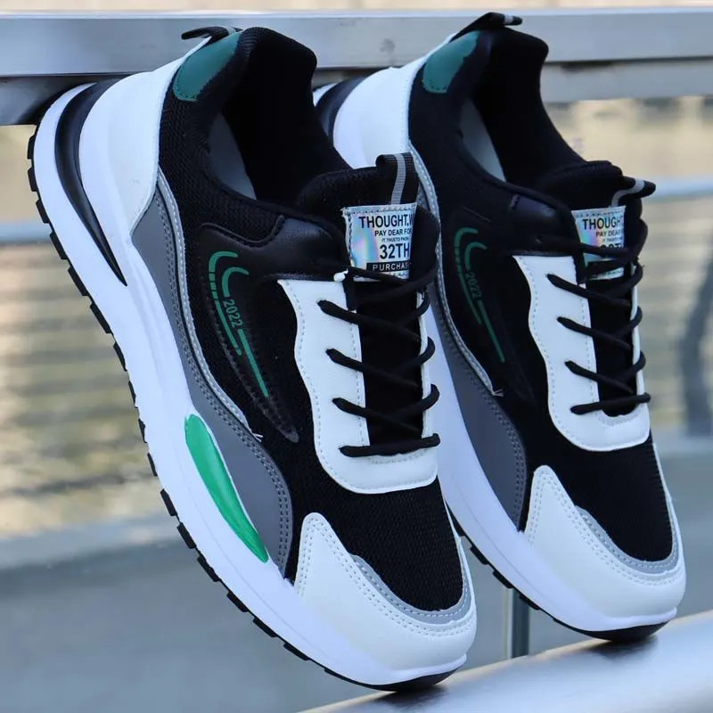 2024 New Large Cross border Foreign Trade Men's Shoes Sports and Leisure Men's Shoes Mesh Breathable Men's Shoes Running Shoes Wholesale