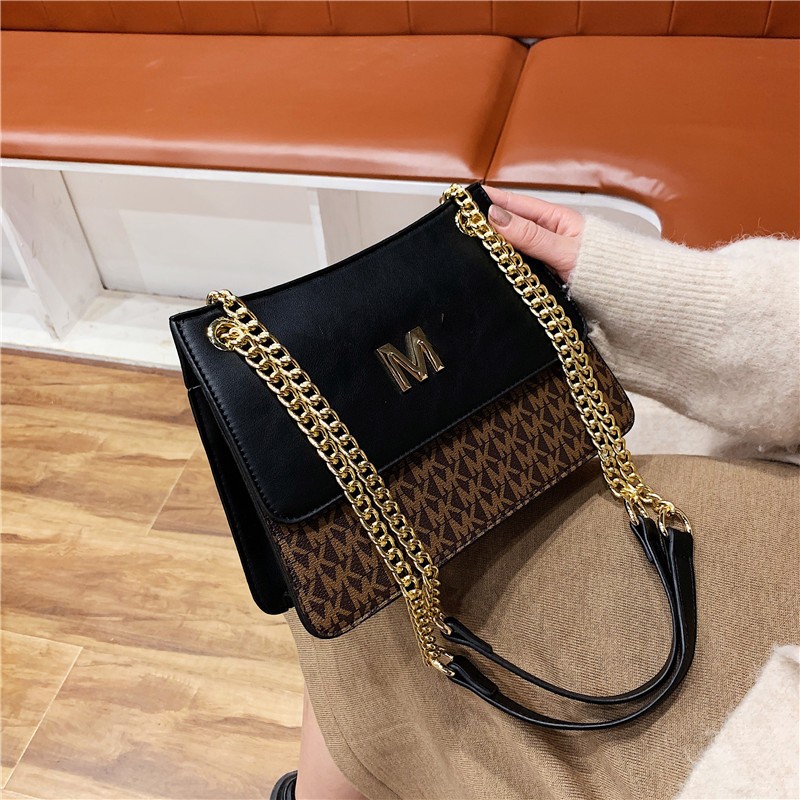 2024 New Fashion Single Shoulder Lychee Pattern Small Square Bag Chain Strap Cross Shoulder Factory Goods Wholesale Large Capacity Cross border Bag Women's Trend