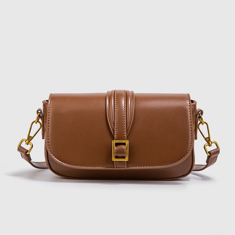 Z Home Bag Cross border New Product Tofu Bag Green Classic Buckle Decoration Single Shoulder Crossbody Bag Mini Versatile Small Square Bag