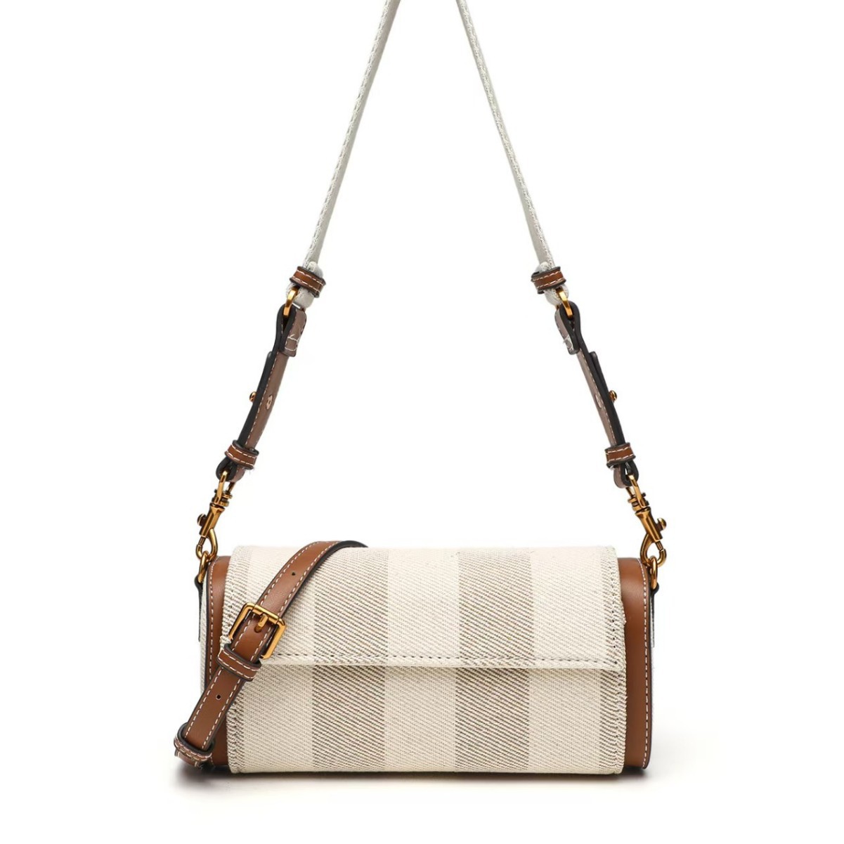 Cross border women's bag 2025 new high-end texture women's bag niche design cylindrical single shoulder crossbody pillow bag for women